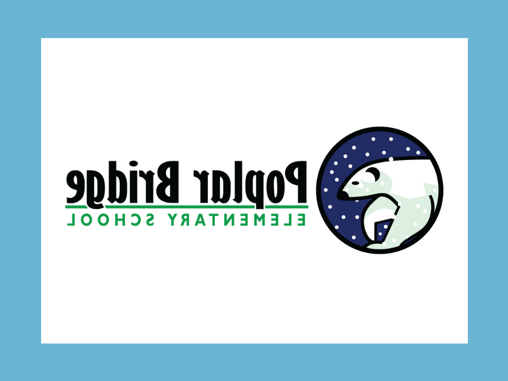 Poplar Bridge Elementary School Polar Bears Logo